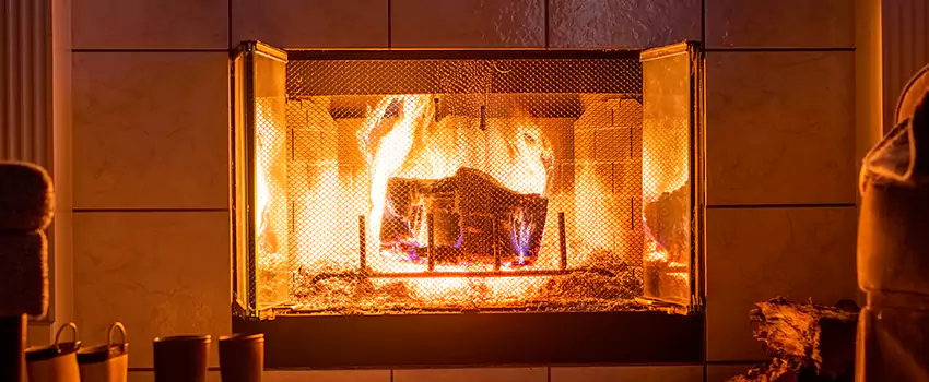 Mendota Hearth Landscape Fireplace Installation in Midlothian, Texas