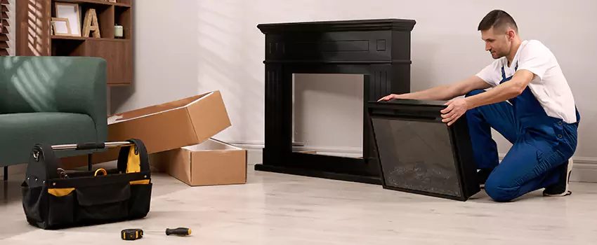 Old Rusted Metal Fireplace Repair And Replacement in Midlothian, TX